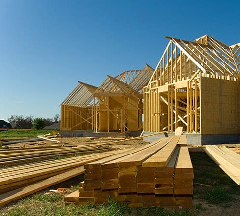 image of a house being built. Before the house is completed it will be covered by the best Builder's Risk Insurance in Foley, AL